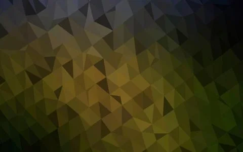 Dark Green vector shining triangular pattern. 스톡 일러스트