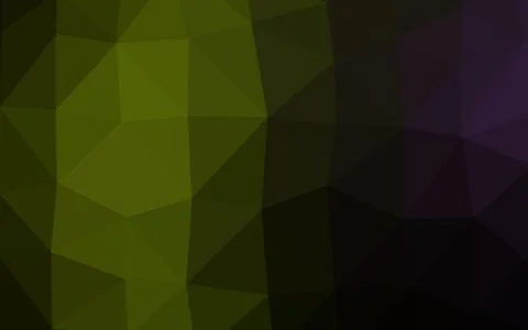 Dark Green vector shining triangular pattern. Stock Illustration