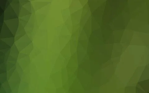 Dark Green vector shining triangular pattern. Stock Illustration