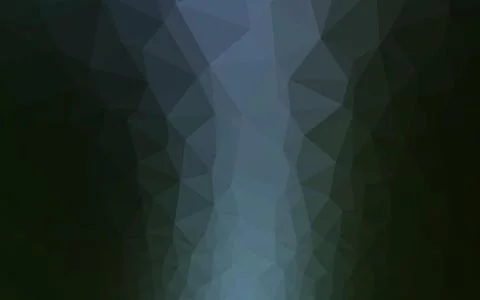 Dark Green vector shining triangular pattern. イラスト素材