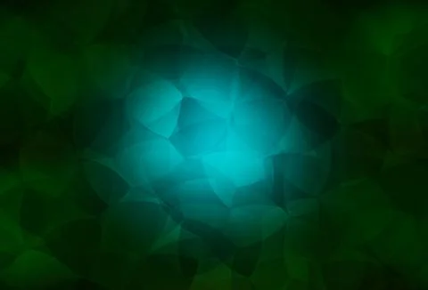 Dark Green vector shining triangular backdrop. Stock Illustration
