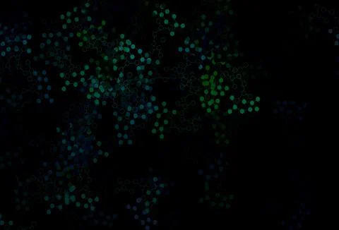 Dark Green vector template with artificial intelligence structure. Stock Illustration