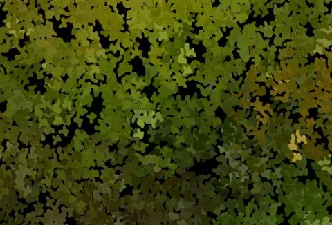 Dark Green vector template with chaotic shapes. Stock Illustration