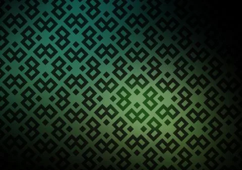 Dark Green vector template with crystals, rectangles. Stock Illustration