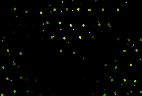Dark Green vector template with crystals, circles, squares. Stock Illustration