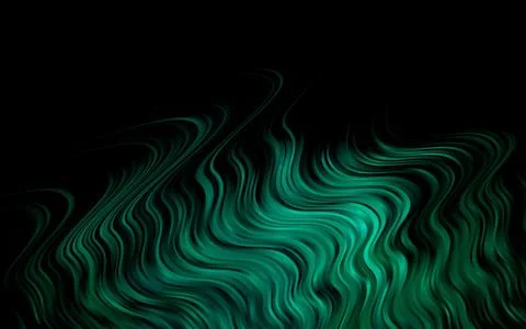 Dark Green vector template with lava shapes. Stock Illustration