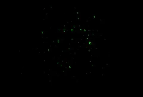 Dark Green vector template with math simbols. イラスト素材