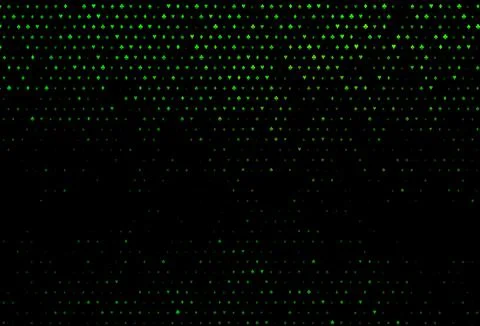 Dark green vector template with poker symbols. Stock Illustration
