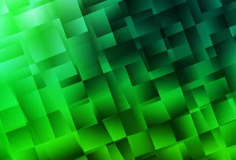 Dark Green vector template with rhombus. Stock Illustration