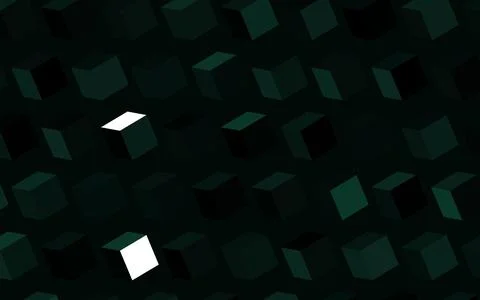 Dark Green vector template with rhombus. Stock Illustration