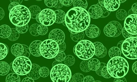 Dark green vector template with square. Illustration