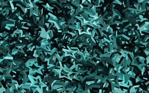 Dark Green vector texture with beautiful stars. Stock Illustration