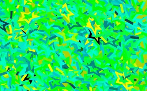 Dark Green vector texture with beautiful stars. Stock Illustration