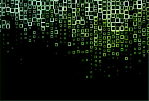 Dark Green vector texture in rectangular style. Stock Illustration