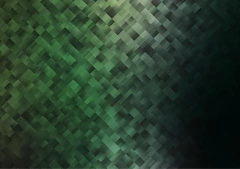 Dark Green vector texture in rectangular style. Stock Illustration