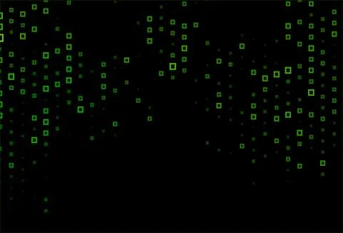 Dark Green vector texture in rectangular style. Stock Illustration