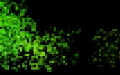 Dark Green vector texture in rectangular style. Stock Illustration