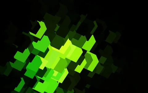 Dark Green vector texture in rectangular style. Stock Illustration