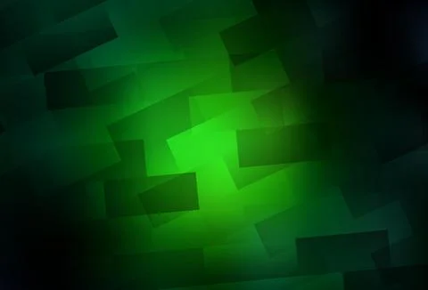 Dark Green vector texture in rectangular style. 스톡 일러스트