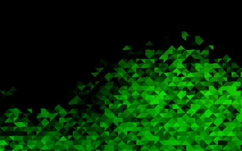 Dark Green vector texture in triangular style. Ilustração Stock