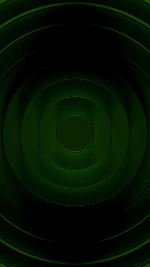 Dark Green Vertical Concentric Ripples Creating Atmospheric Circular Depth. Vídeo Stock 330070693