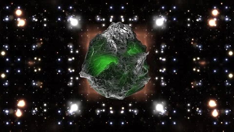 A dark green vortex sphere that trying to transform to something different Stock Footage 274176753