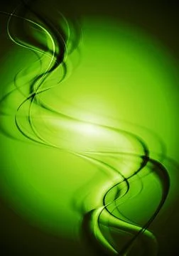 Dark green wavy background. Vector illustration eps 10 Dark green wavy bac... Stock Photos