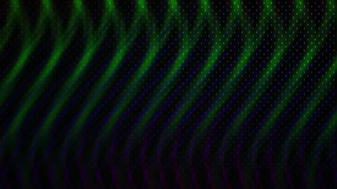 Dark green wavy pattern on black background. Stock Footage 337457927