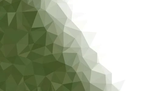 Dark Green, White  triangular low poly, Mosaic pattern Background, Vector ill Stock Photos
