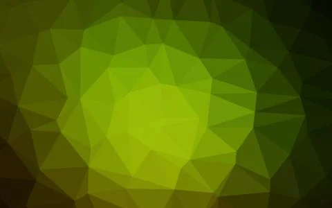 Dark Green, Yellow vector abstract mosaic pattern. イラスト素材