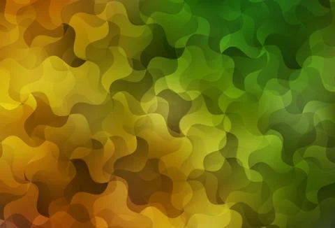 Dark Green, Yellow vector abstract polygonal pattern. Illustrazione stock