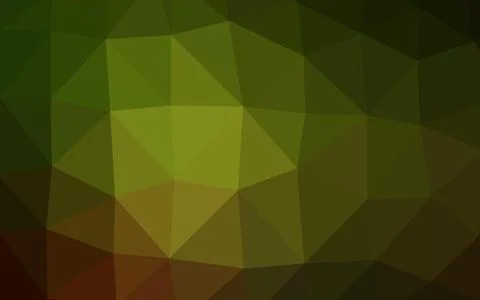 Dark Green, Yellow vector abstract mosaic background. Illustrazione stock