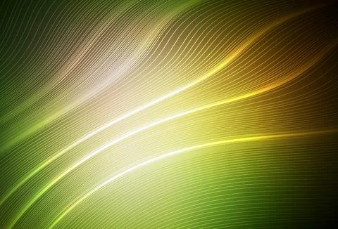 Dark Green, Yellow vector abstract blurred layout. Illustrazione stock