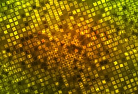 Dark Green, Yellow vector backdrop with rhombus. Stock Illustration