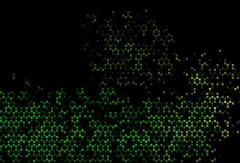 Dark Green, Yellow vector backdrop with lines, rectangles. Stock Illustration