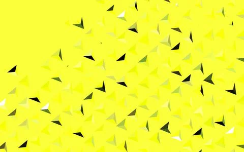 Dark Green, Yellow vector backdrop with lines, triangles. Stock Illustration