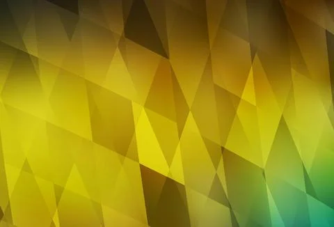Dark Green, Yellow vector backdrop with rhombus. Stock Illustration