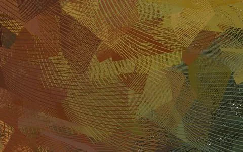 Dark Green, Yellow vector backdrop with memphis shapes. Stock Illustration