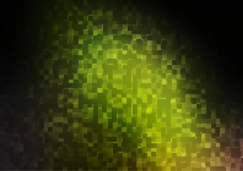 Dark Green, Yellow vector background with rectangles. Stock Illustration