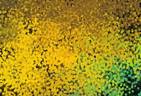 Dark Green, Yellow vector background with bubbles. 스톡 일러스트