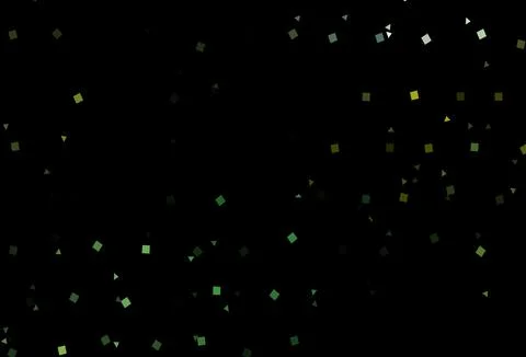 Dark Green, Yellow vector background with triangles, circles, cubes. イラスト素材