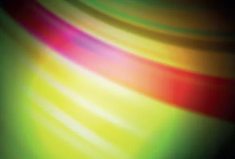 Dark Green, Yellow vector blurred pattern. Illustrazione stock