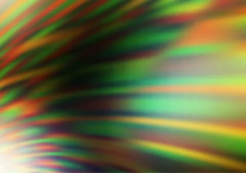 Dark Green, Yellow vector blurred bright template. Illustrazione stock