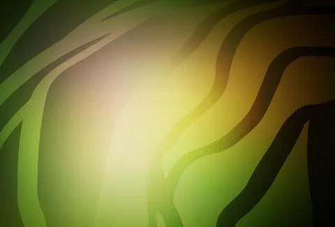 Dark Green, Yellow vector blurred and colored pattern. Illustrazione stock