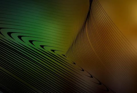 Dark Green, Yellow vector blurred shine abstract texture. Illustrazione stock