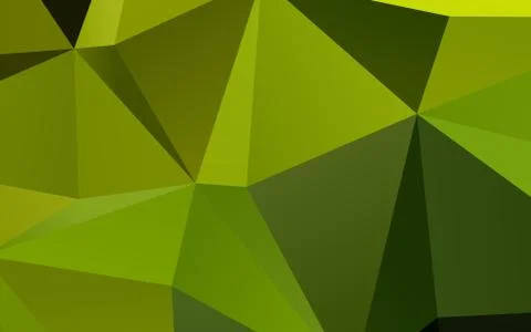 Dark Green, Yellow vector blurry triangle pattern. Illustrazione stock