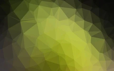 Dark Green, Yellow vector blurry triangle texture. Illustrazione stock