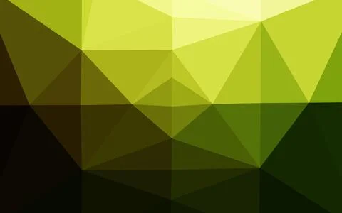 Dark Green, Yellow vector blurry triangle texture. Illustration