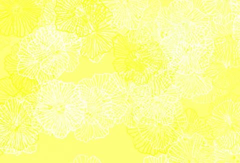 Dark Green, Yellow vector doodle pattern with leaves. 스톡 일러스트