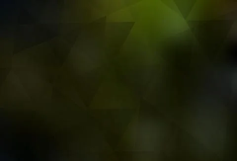 Dark Green, Yellow vector gradient triangles pattern. イラスト素材